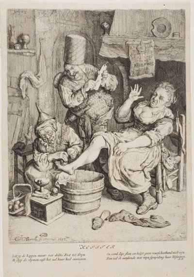 The Cupper (Kopster) af Cornelis Dusart