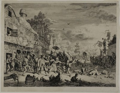 Landsbyfesten af Cornelis Dusart