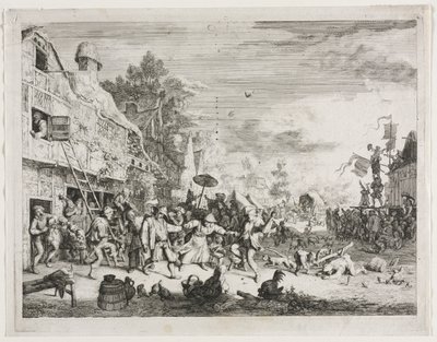 Landsbyfest. af Cornelis Dusart