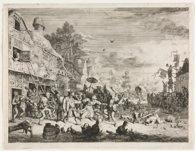Landsbyfest. af Cornelis Dusart