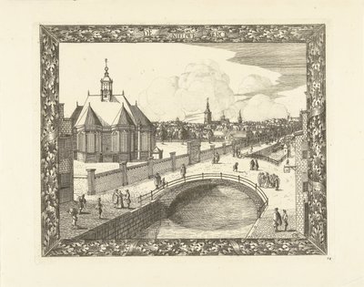 Udsigt over den nye kirke i Haag Den nye kirke (titel på objekt) af Cornelis Elandts