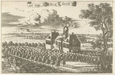 Landejendom i Rijksdorp huset Rick Dorph (titel på objekt) af Cornelis Elandts