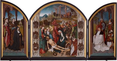 Triptykon med Kristi klagesang af Cornelis Engebrechtsz.