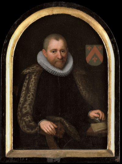 Portræt af Gerrit Willemsz van Schoterbosch, ca. 1620 (olie på panel) af Cornelis Engelsz