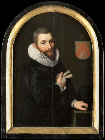 Portræt af Johan Gerritsz van Schoterbosch, ca. 1620 (olie på panel) af Cornelis Engelsz