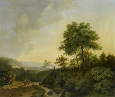 Udsigt i Harzen af Cornelis François Roos