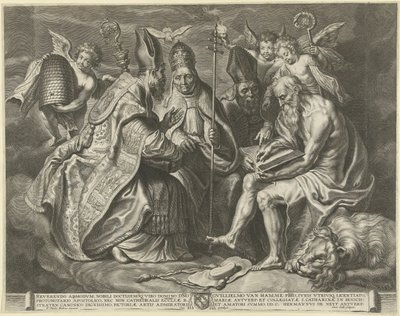 De fire kirkefædre af Cornelis Galle (I)