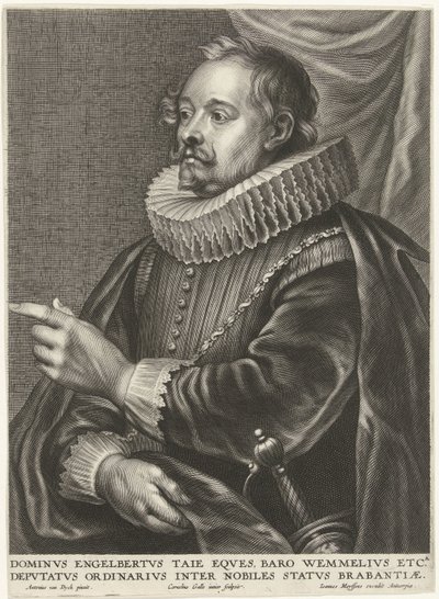 Portræt af Engelbert Tajé, baron van Wemmel af Cornelis Galle (II)