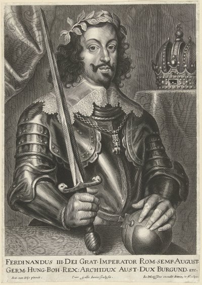Portræt af kejser Ferdinand III af Cornelis Galle (II)