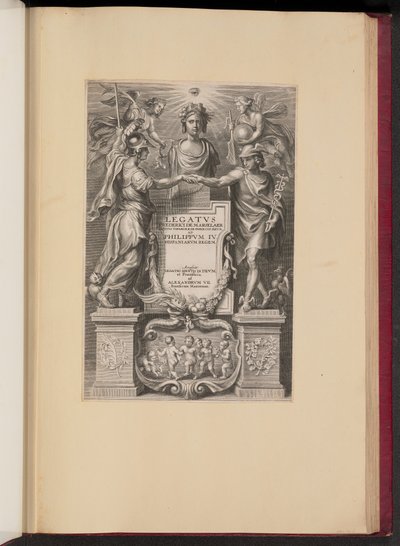 Title Page for Frederik de Marselaer, Legatvs af Cornelis Galle II after Sir Peter Paul Rubens