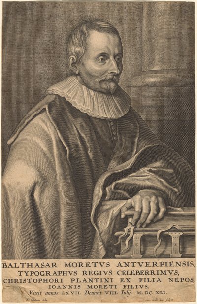Balthasar Moretus fra Antwerpen af Cornelis Galle I