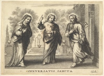 Hellig samtale. af Cornelis Galle I
