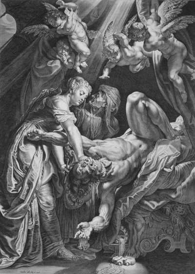 Judith halshugger Holofernes, 1590-1650. af Cornelis Galle I