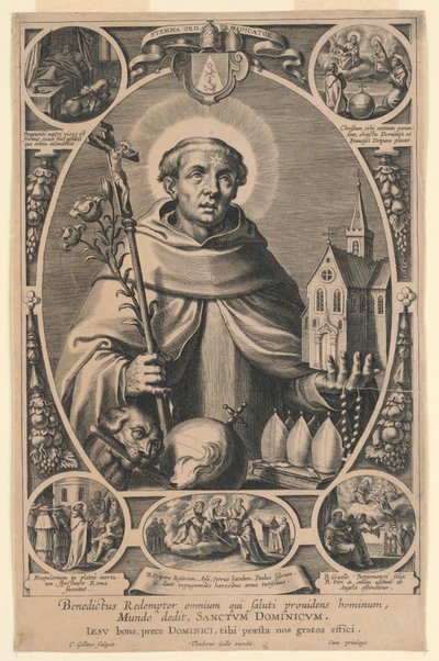 Sankt Dominikus af Cornelis Galle I