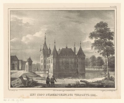Bulgersteyn Slot Bulgersteijn-slottet, så renoveret 1261 (titel på objektet) af Cornelis Gerrit Verburgh