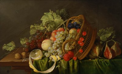 Stilleben med en frugtkurv, ca 1654 af Cornelis de Heem