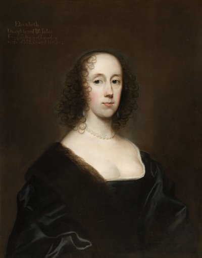 Portræt af Elizabeth Holte ingen konge, 1636. af Cornelis Janssens van Ceulen