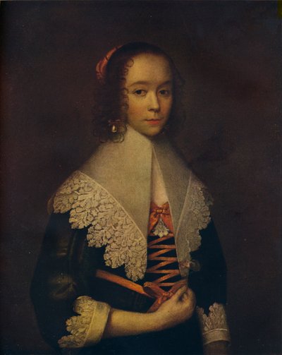 Portræt af en pige, 1600-tallet, 1916 af Cornelis Janssens van Ceulen