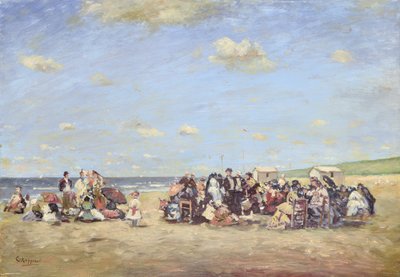 On the Beach (olie om bord) af Cornelis Koppenol