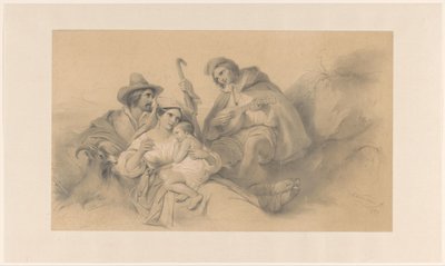 Hvilende Landsmænd af Cornelis Kruseman