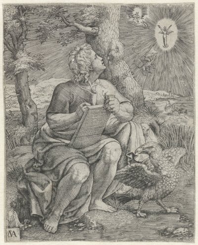 Johannes evangelisten De fire evangelister (serietitel) af Cornelis Massijs