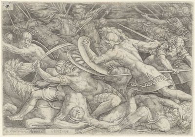 Slaget ved Abraham mod Kedorlaomer af Cornelis Massijs