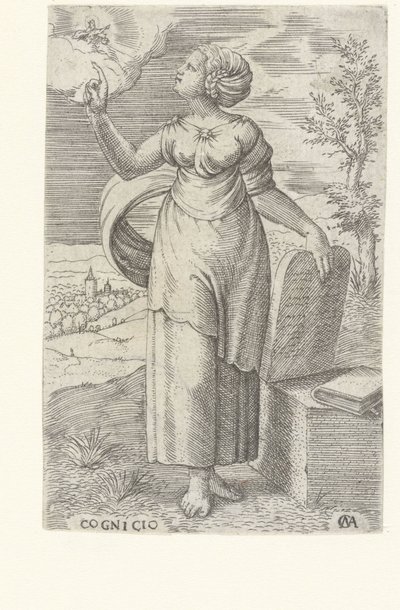 Visdom Cognicio (titel på objekt) Dyderne (serietitel) af Cornelis Massijs