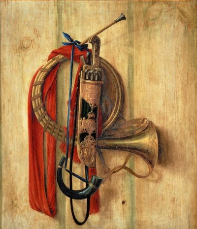 Jagtanordning på en væg af Cornelis Norbertus Gysbrechts