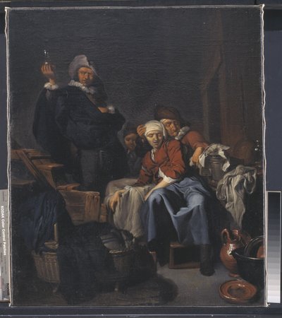 En syg Bondekone af Cornelis Pietersz Bega