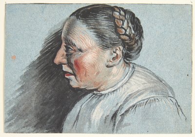 Brystbillede af en bondekone af Cornelis Pietersz Bega