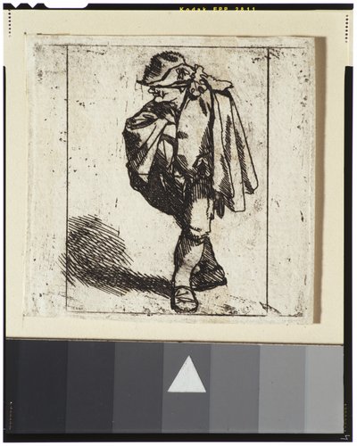 Mand med en hånd stukket ind i sin dublet af Cornelis Pietersz Bega