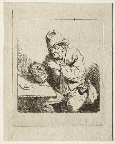 Bonde tænder sin Pibe af Cornelis Pietersz Bega