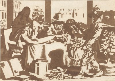 botaniker af Cornelis Ploos van Amstel (signed by artist)