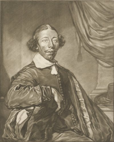 Portræt af en mand af Cornelis Ploos van Amstel