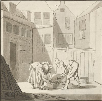 svineslagtning af Cornelis Ploos van Amstel
