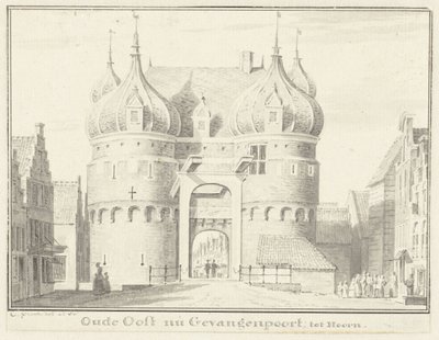 Den gamle Oosterpoort eller Gevangenpoort i Hoorn af Cornelis Pronk
