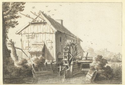 vandmølle af Cornelis Saftleven (attributed to)