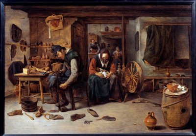 Savetier interiør af Cornelis Schack