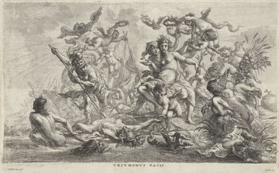 Allegory op de vrede Triumph of Peace (titel på objekt) af Cornelis Schut (I)