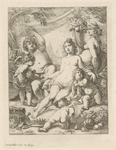 Bacchus, Venus en Ceres. af Cornelis Schut (I)