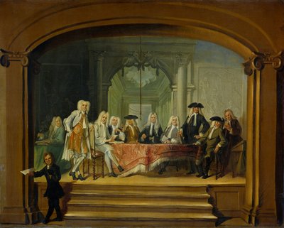 Regenter for almissebørnehjemmet i Amsterdam af Cornelis Troost