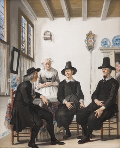 Saartje Jans bliver bedt om hendes hånd i ægteskab, 1738 af Cornelis Troost