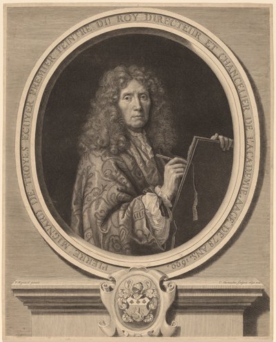 Pierre Mignard af Cornelis Vermeulen after Pierre Mignard I