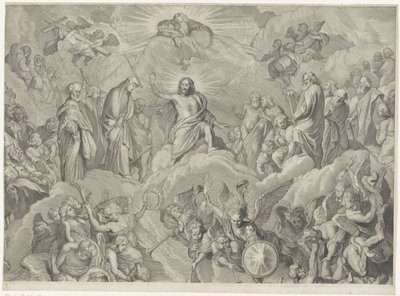 Sidste dom (topplade) af Cornelis Visscher (II)