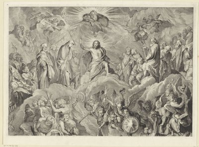 Sidste dom (topplade) af Cornelis Visscher (II)