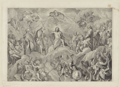 Sidste dom (topplade) af Cornelis Visscher (II)