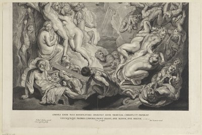 Sidste dom (bundplade) af Cornelis Visscher (II)
