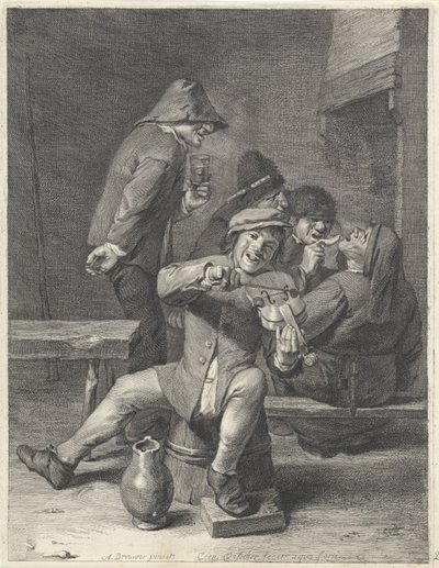 Violinist / Publikum af Cornelis Visscher (II)