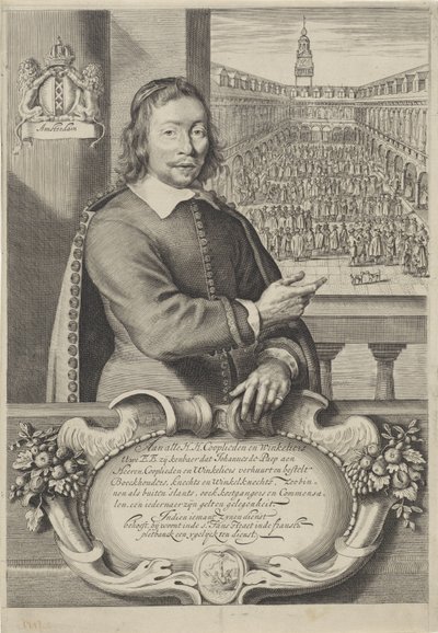 Visitkort af Johannes de Paep af Cornelis Visscher (II)