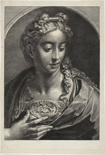 Athena, fra kabinet Reynst; Cabinet Reynst: Indgraveringer af forskellige billeder malet af berømte kunstnere af Cornelis Visscher